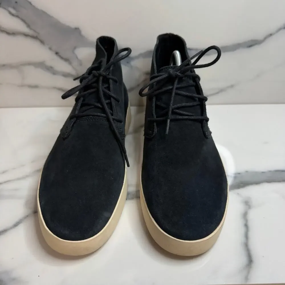 Everlane Mens Black Suede The Desert Chukka Boot 7.5 Preppy Minimalist Classic